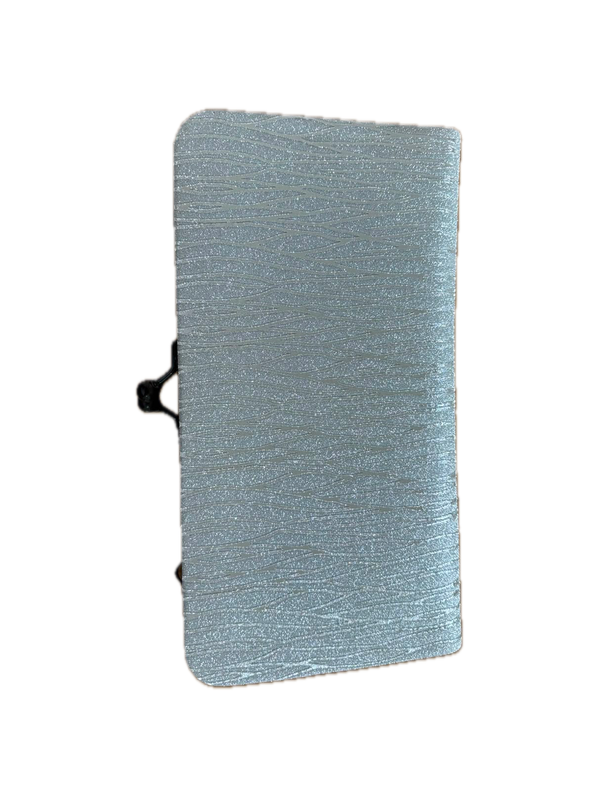 ANAS Women's Silver Textured Party Clutch Wallet