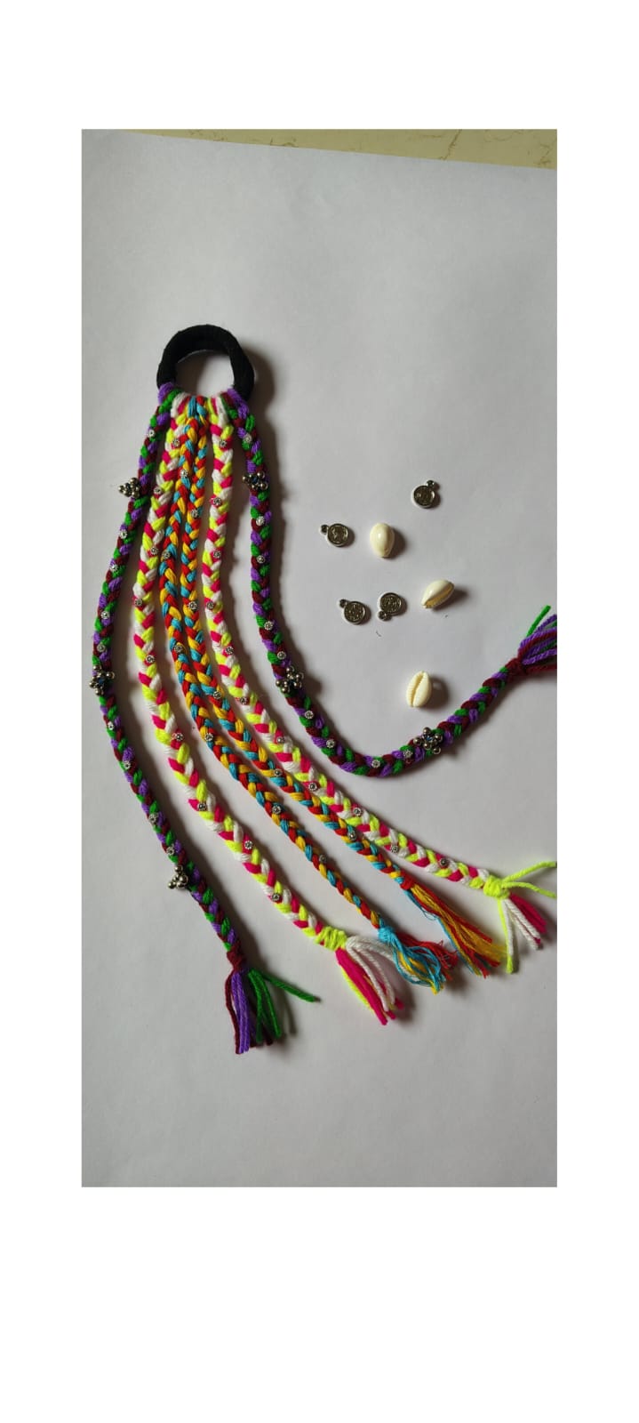 Boho Braided Rakhi – Rainbow Multi-Colour