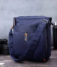 Unisex Grey Messenger Sling Bag with Adjustable Shoulder Strap