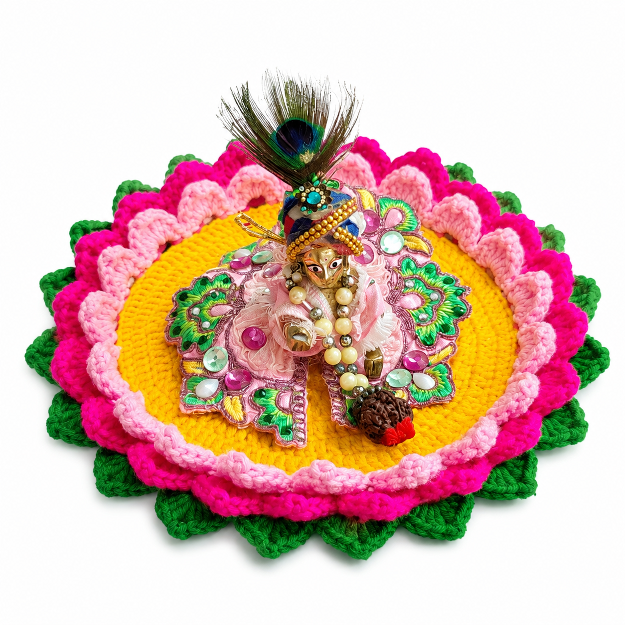 Crochet Krishna / Laddu Gopal Pooja Asan Mat